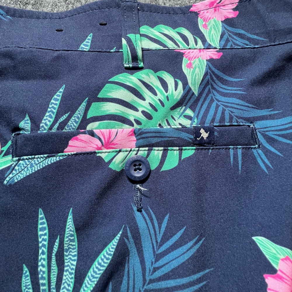 Birdie Bound Mens Tropical Hawaiian Golf Shorts Blue Size 44 Like Loudmouth - Picture 12 of 14